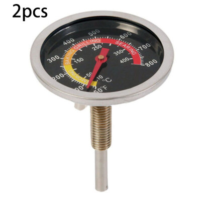 

1 BBQ Smoker Grill Stainless Steel Thermometer Temperature Gauge Outdoor Sale