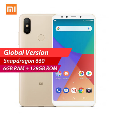 

Global Version Xiaomi A2 Mobile Phone 599inch FHD Display 4GB32GB Snapdragon 660 Android One OS 20MP AI Cameras 3010mAh Fingerp