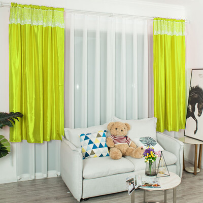 

Gobestart Leaves Curtain Tulle Window Treatment Voile Drape Valance 1 Panel Fabric