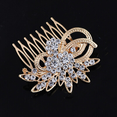 

〖Follure〗Flowers And More Interdental Comb Alloy Plating Gold&Silver Headdress