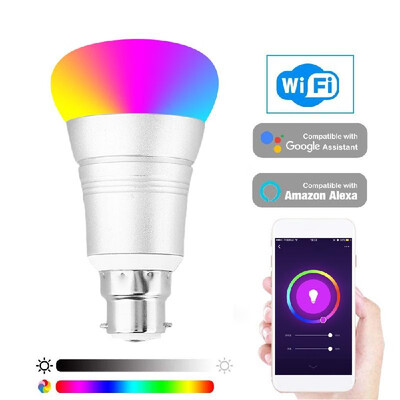 

2104 Smart WIFI LED Bulb WIFI Light RGB Multicolor LED Bulb 9W E2627 Dimmable Light Phone Remote Control Compatible with Alexa Go