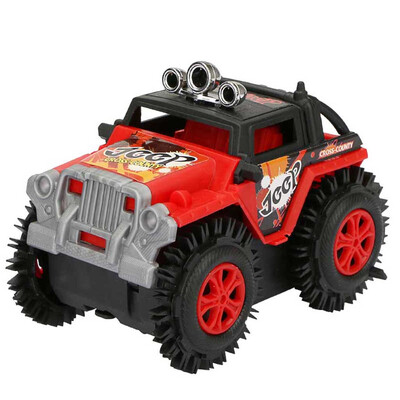 

〖Follure〗Children Dump Truck Simulation 4 Wheels Drive Jeep Electric Stunt Toy Car