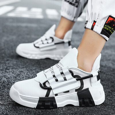 

Autumn net shoes yellow personality sports leisure basketball shoes hip-hop board shoes rise tide shoes in summe