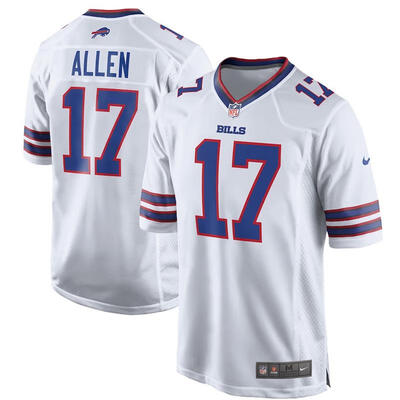 

Youth Football Jersey Buffalo Bills Josh Allen White 2018 Draft Pick Game Jersey