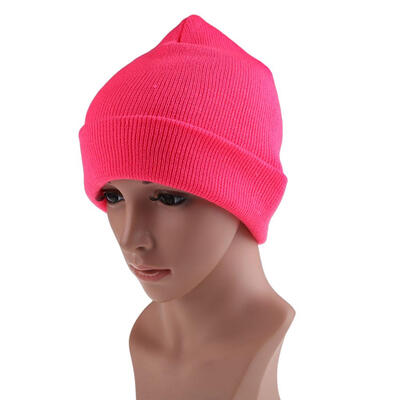 

Mens Women Beanie Knit Ski Cap Hip-Hop Color Winter Warm Unisex Wool Hat