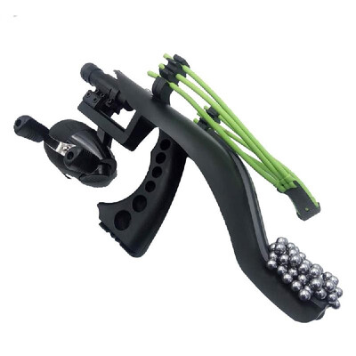 

Outdoor Hunting Fishing Accessory Slingshot Set Target Shooting Catapult Ammo Ball Sling Bow Reel Fishing Tackle