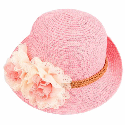 

SUNSIOM Girls Straw Sun Hat Brim Summer Beach Packable Crushable Foldable Children Kids