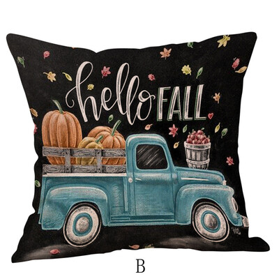 

〖Follure〗Halloween Pillow Cases Linen Sofa Pumpkin ghosts Cushion Cover Home Decor
