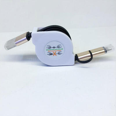 

Retractable Charging Cable Lightning Micro USB 2-in-1 2A USB Charging Cable For IPhone Samsung Nokia Huawei Xiaomi 33ft-1m