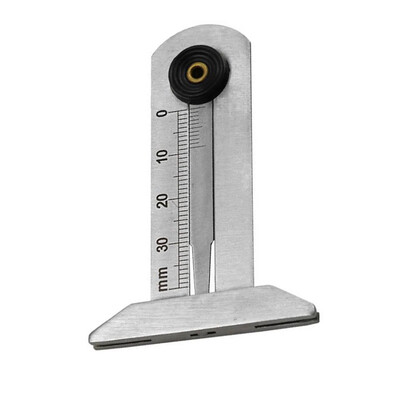 

Stainless Steel Tyre Vernier Depth Ruler Gauge Hand Tool 0-30mm With Clear Scale