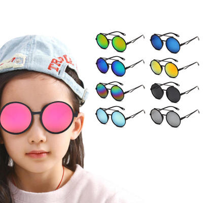 

Round Frame Trend Spring Mirror Leg Reflective Colorful Ladies Retro