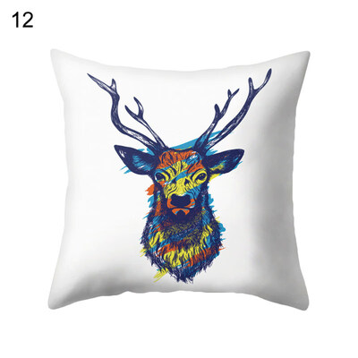 

Animal Deer Giraffe Snake Pillow Case Cushion Cover Sofa Bed Car Office Decor