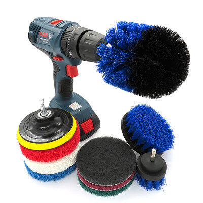 

10PcsSet Drill Brush Accessories Scrubber Set Scrub Brush Pads For Car Kitchen
