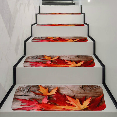 

Toponeto 1Set StepBasic Non-Slip Coral Fleece Resistant Carpet Stair Mat