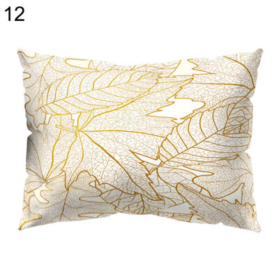 

Flower Leaves Light Pillow Case Cushion Cover Sofa Bed Car Hotel Office Decor