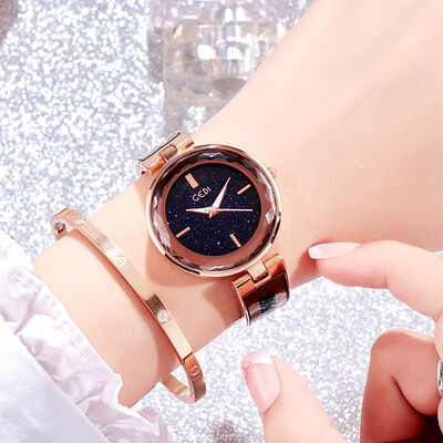 

Iron female student table starry Korean version of the trend simple ladies lazy watch