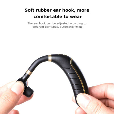 

FC1 Business Bluetooth 50 Headset Wireless Headphones Ear-hook Earphone Noise Cancelling Hands-free with Mic Voice Broadcast