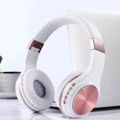 

Ergonomic Bluetooth Over Ear Wireless Headsets Subwoofer Walking Earphones Support TF Card