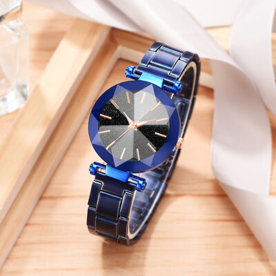 

RM Star Sky Dial Ladie Steel Belt Quartz Watch Fashion Simple Cool MultiAngle Raise