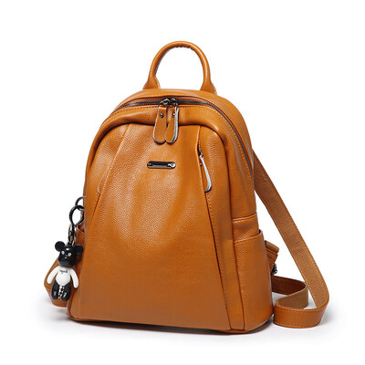

Fashion womens backpack small casual lychee shoulder bag