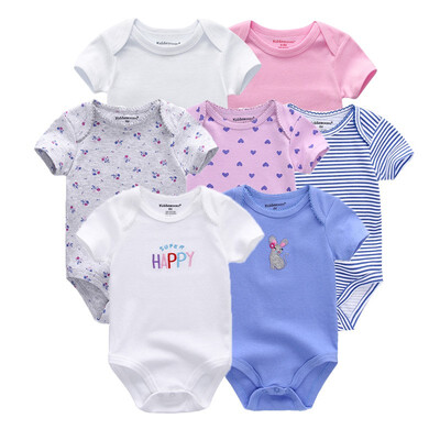 

Newest 7PCS Baby Boys Clothes Rompers Baby Girls Clothes Newborn Bodysuits Babywear Cotton 0-12M For Babies Outwear Clothing Sets