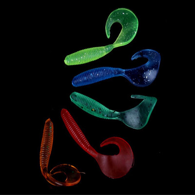 

VISSEN Hot sale set random color 10pcs 65CM-2G mini bait lure plastic soft fishing bait Random color delivery