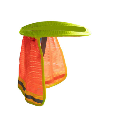 

Gobestart Safety Hard Hat Yellow Neck Shield Helmet Sun Shade Reflective Stripe New