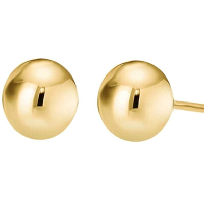 

Sterling Silver 925 High Polished Round Ball Bead Stud Earring Earrings