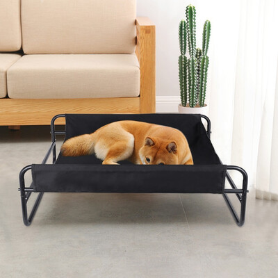 

Siaonvr Breathable Iron Art Dog Bed Detachable Camp Bed Kennel Pet Cot Elevated Pet Bed
