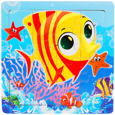 

Gotoamei Wooden Puzzle Educational Developmental Baby Kids Training Toy