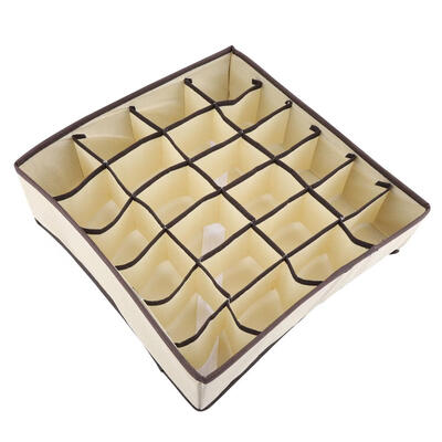 

Portable Foldable Durable Divider Storage Box Case Container for Bra Underwear Sock Underwear Divider Portable Storage Box