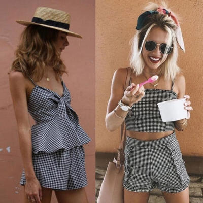 

Women Off Shoulder Crop Tops Skirt Boho Dress Set Evening Beach Sundress 2pcs