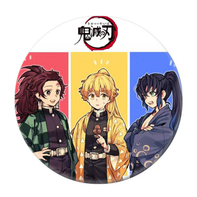 

zhongjiany Anime Demon Slayer Kimetsu no Yaiba Kamado Tanjirou Pin Button Brooch Badge