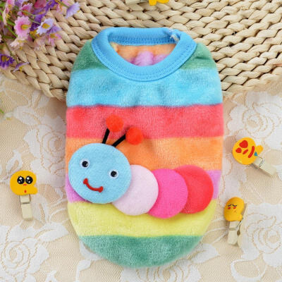 

AutumnWinter Cartoon Pet Puppy Cat Coats Jacket Warm Soft Fleece Dog Clothes for Small Dog Chihuahua Clothing Coat Apparel