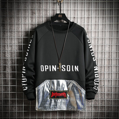 

Toponeto Men Casual Autumn&Winter Letter Printed Long Sleeve Shirt Loose Blouse