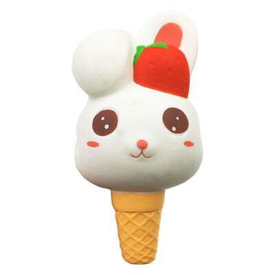 

Gotoamei Adorable Rabbit Ice Cream Scented Charm Slow Rising Squeeze Stress Reliever Toys