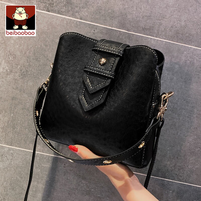 

Womens bag women 2019 new fashion chic bucket bag shoulder Messenger bag Joker portable large capacity