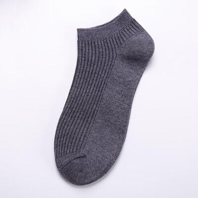 

Spring Summer Male Breathable Thin Boat Socks Solid Color Men Cotton Ankle Sockssize From 39 To 46