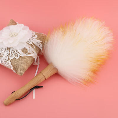 

Greensen Wool Fur Brush Duster Home Dust Cleaning Tool Handmade Wooden Handle