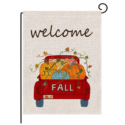

Gobestart Thanksgiving Love Harvests Garden Banner Home Decoration Banner 30x45cm