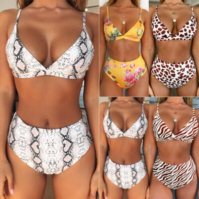 

Women Sexy High Waisted Bikini Set Push Up Padded Swimwear Swimsuit Bathing Suit