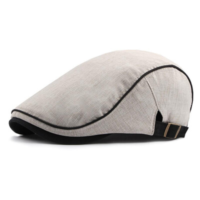 

MenFashion Uk Beret Hat Lvy Hat Cotton Newsboy Cap Golf Driving Flat Cabbie Hat