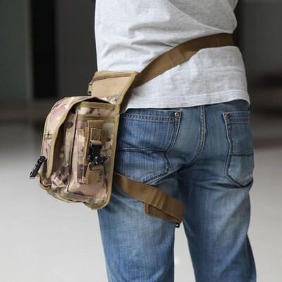 

Drop Leg Bag Motorcycle Outdoor Bike Cycling Thigh Pack Waist Belt Tactical Bag Multi-purpose ACU