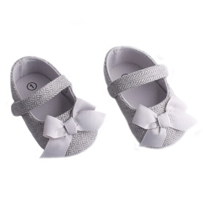 

Babys First Walkers Shoes Sweet Bowknot Retro Baby Toddler Shoes Non-slip Soft Prewalker Baby Shoes For Girl