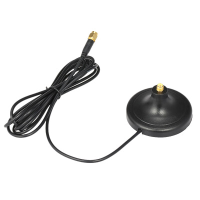 

2 Meter Extension Line w Magnetic Base Antenna Sucker Stand RP-SMA Plug Male to Female Connector for 24GHz WiFi 2G 3G 4G Antenna