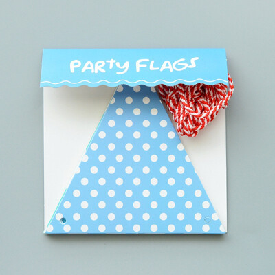 

FUNNYBUNNY Birthday Party Wave Dot Triangle Bunting Party Decoration