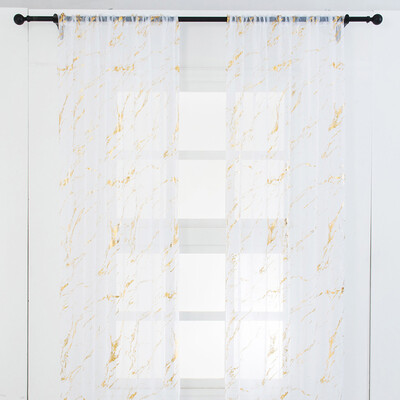 

Toponeto 1Pcs Solid Window Curtain Drape Panel Daylight Protection Sheer Scarf Valances