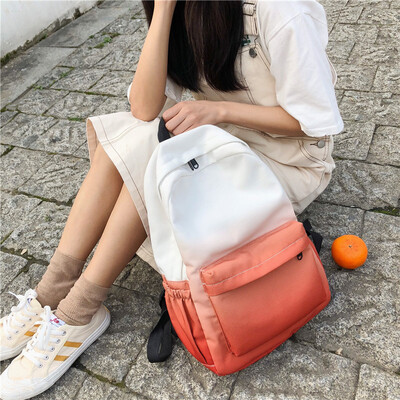 

Insfeng schoolbag female Korean version of senior high school students campus Simplicity Sen Department of Guzhuang Girls Travel