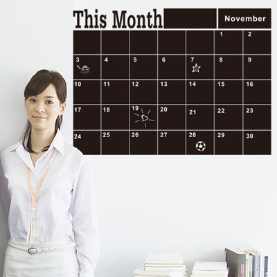 

〖Follure〗4358cm Blackboard Sticker Schedule Sticker Wall Sticker Removable Art Decors