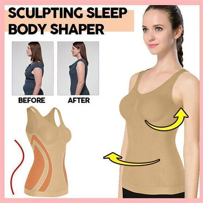 

〖Follure〗3 in 1 All Day Every Day Body Shaper Soft Underwear Tank Top Bra Push Up Bra